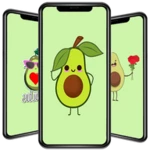 cute avocado wallpapers android application logo